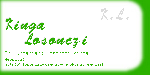 kinga losonczi business card